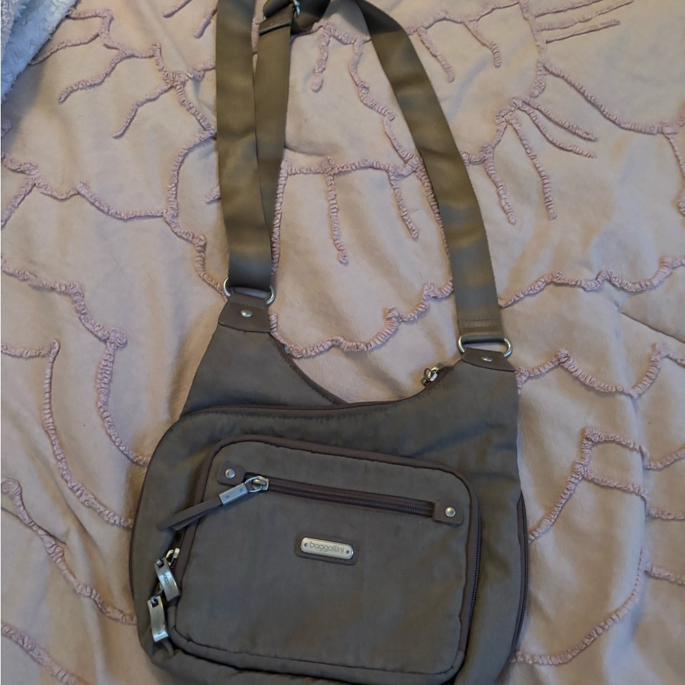 Gray Crossbody Bag